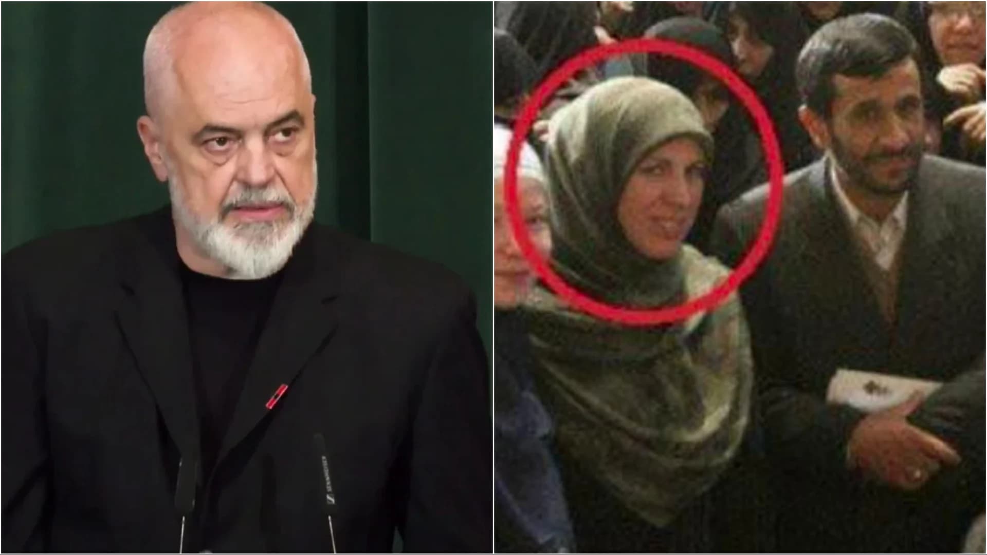 “Ka ardhur me karvanin e ‘diasporës’ së shtirur”/ Rama publikon foton e protestueses: ‘Motra’ e gjeneralit famëkeq të Teheranit, krah saj është Ahmedinegjadi dora vetë