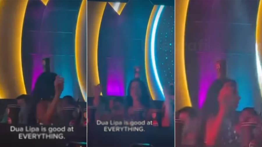 Dua Lipa rikthen traditën shqiptare në Sunny Hill, vallëzon me pije në kokë gjatë performancës së Dhurata Dorës