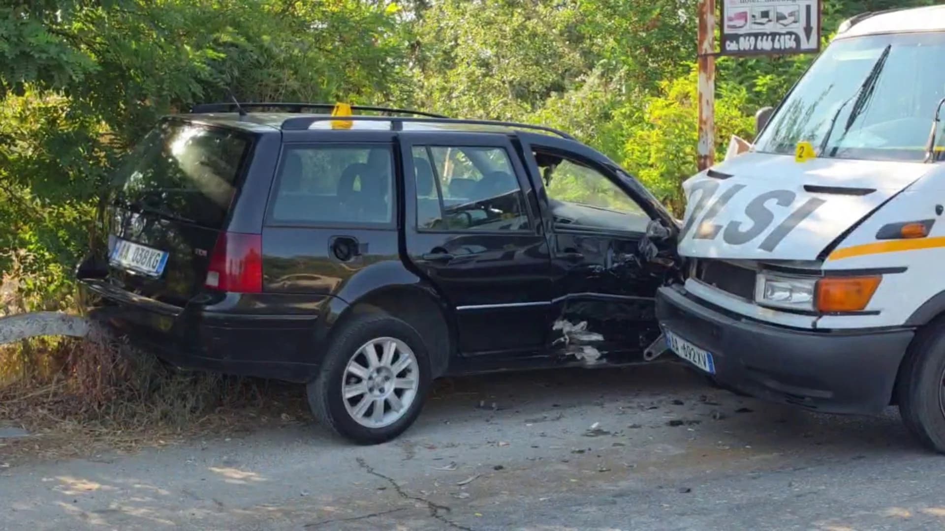 Aksident në aksin Fier–Lushnje, dy persona të plagosur