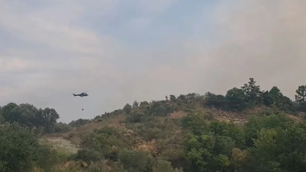 Zjarret mbeten aktive në disa fshatra të Fierit, zona e Panahorit më e rrezikuara, në terren dy helikopterë dhe dhjetëra forca speciale