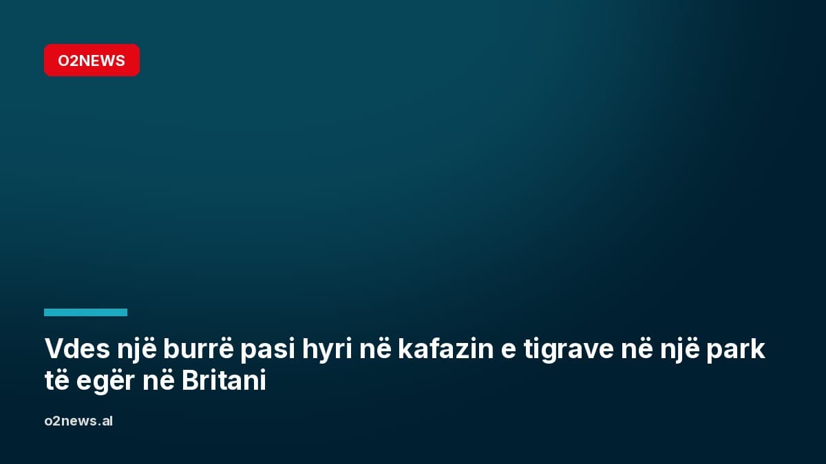 Vdes një burrë pasi hyri në kafazin e tigrave në një park të egër në Britani