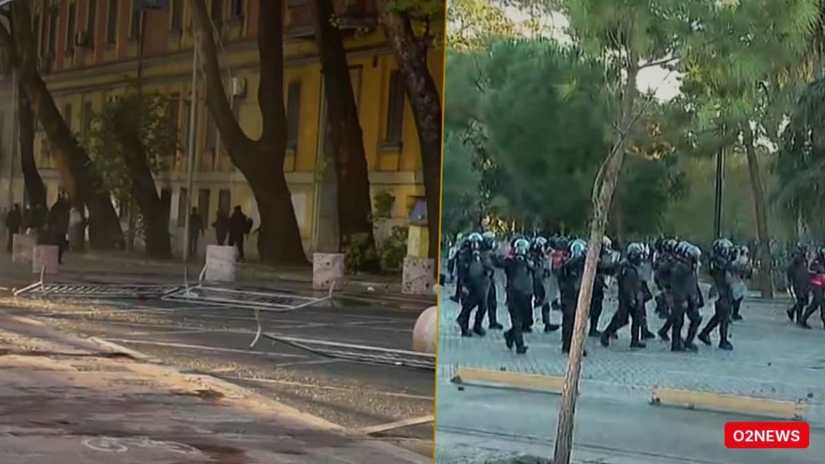 Përplasje pranë Ministrisë së Brendshme: gaz lotsjellës dhe ujë kundër protestuesve