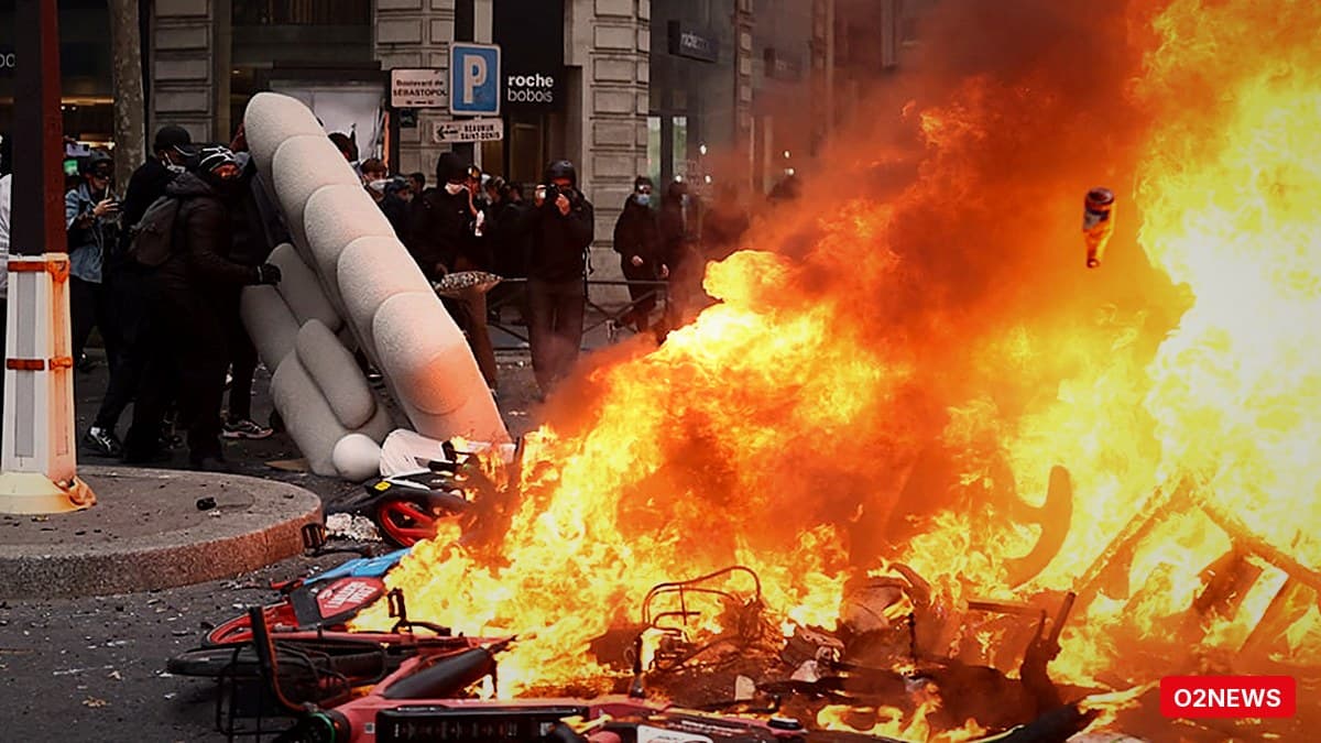 Protesta të dhunshme në Francë: 550 mijë në rrugë, mbi 1,200 arrestime dhe dhjetëra të plagosur