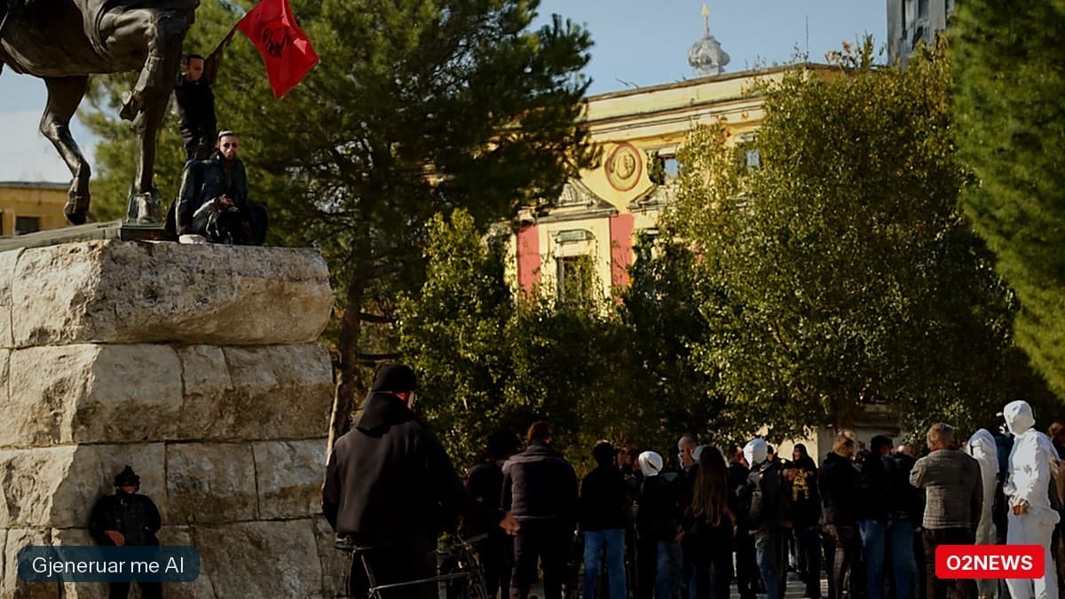 Të rinj në “Skënderbej” që në mëngjes, thirrje kundër qeverisë para protestës së mesditës