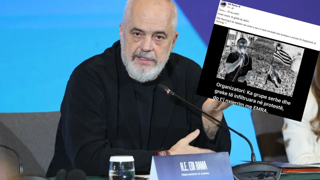 “Grupe me grekë e serbë të infiltruar në protestë”, Rama i përgjigjet organizatorit: Ouu, avash avash se të gjithë do dalin