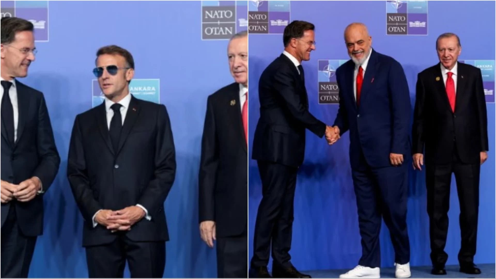 Nga Macron me syze të errëta te Rama me atlete të bardha, The Guardian publikon fotot pikante nga samiti i liderëve të NATO-s në Ankara