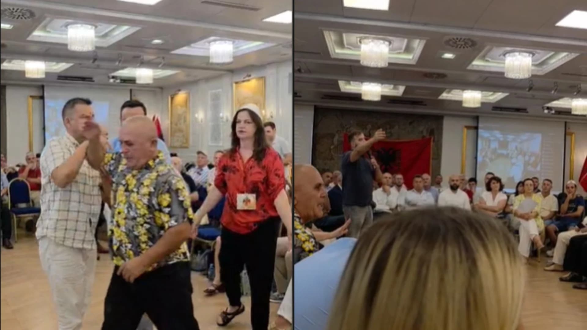Kuvendi Kombëtar i Protestës mbahet mes tensioneve, të pranishmit përplasen me njëri-tjetrin. Organizatori: Nuk ma ka ndier kur kam pasur 300 veta përballë, jo më juve