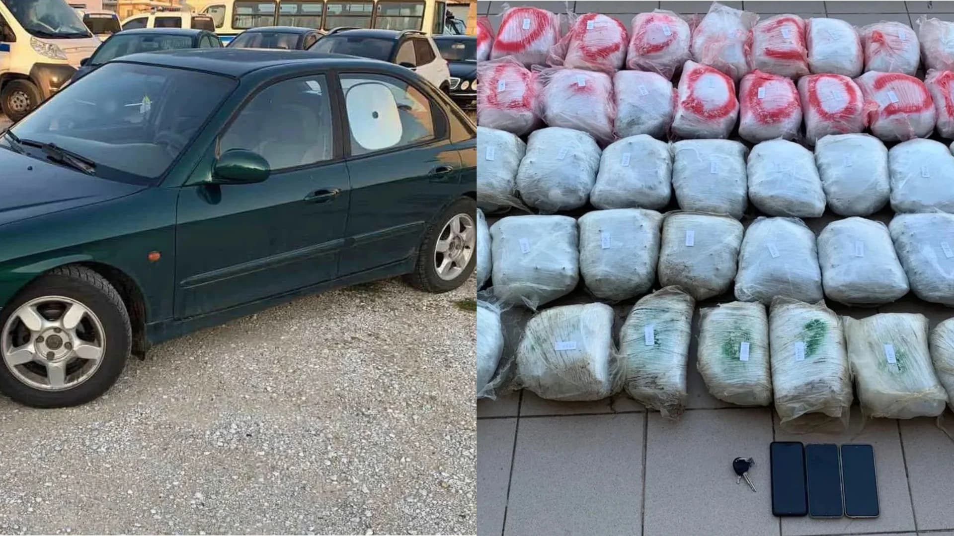 Mbante mbi 55 kg kanabis në makinë, 68-vjeçari shqiptar arrestohet sapo hyn në kufirin grek