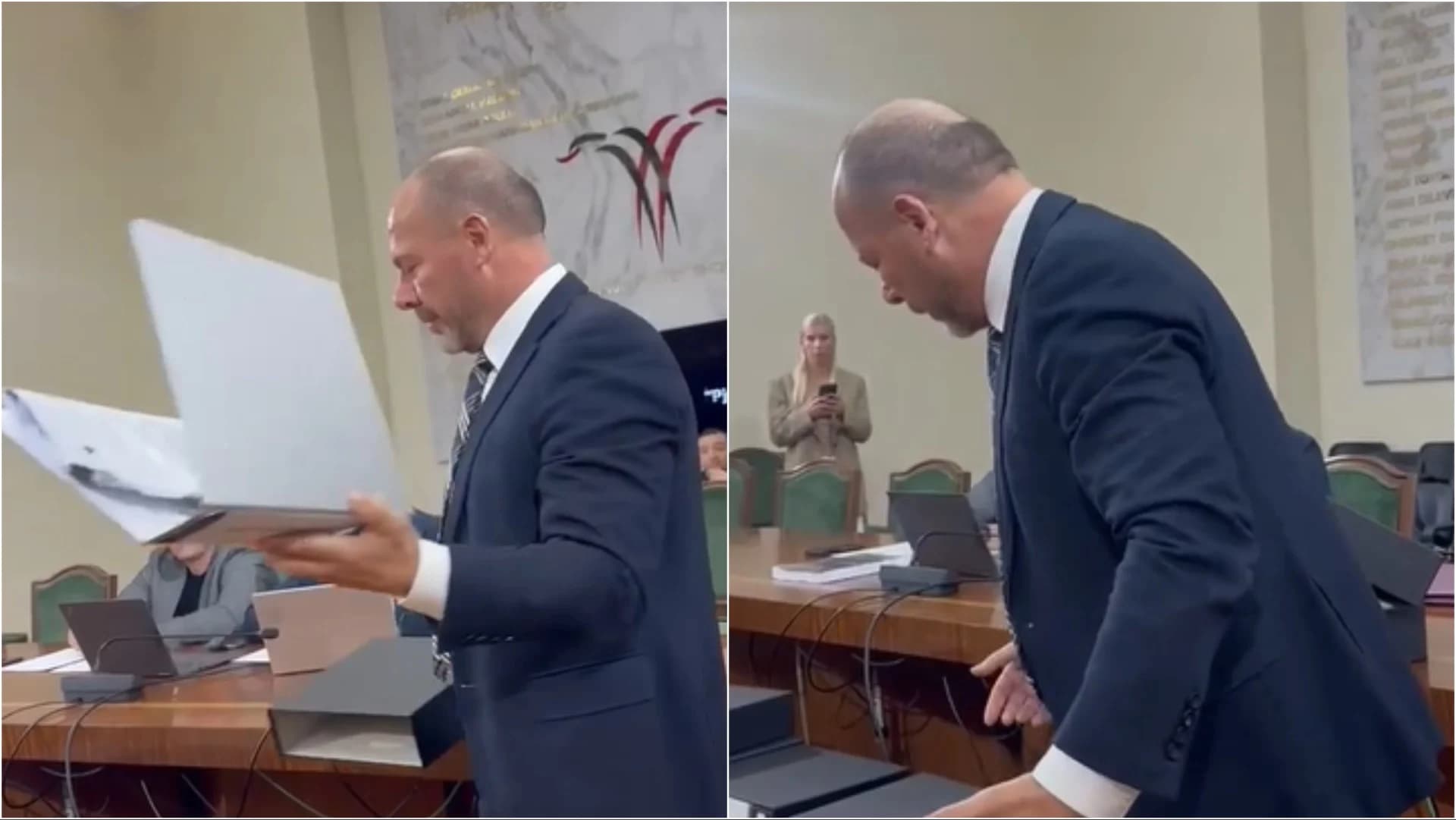 Tensione në Komisionin e Ligjeve, Xhelal Mziu i tund në “fytyrë” dosjet bosh Ulsi Manjajt