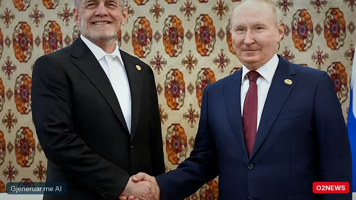 Putin dhe Pezeshkian takohen në Turkmenistan, diskutim për krizën në Lindjen e Mesme dhe bashkëpunimin