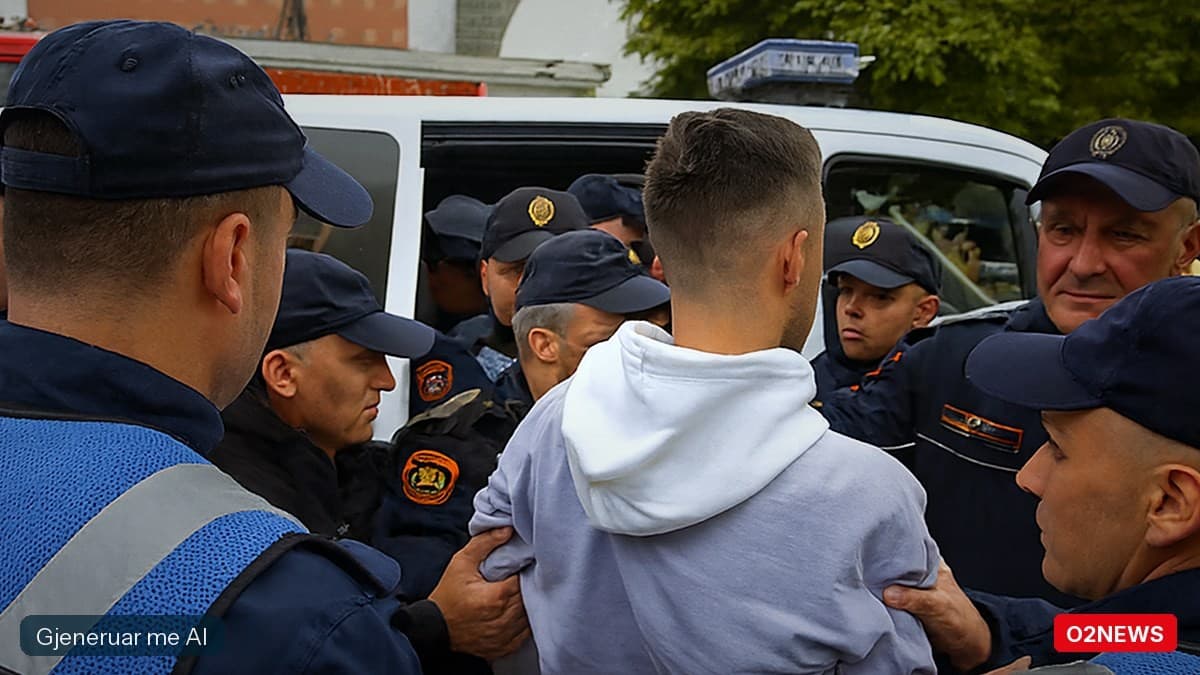 Mbyllet protesta në Korçë pas orësh tensionesh, mbi 20 të rinj të shoqëruar nga policia